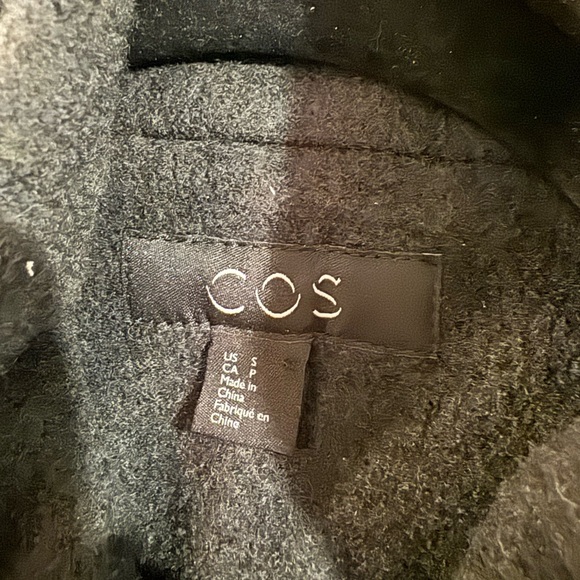 COS Boiled Wool Jacket, Grey, Small - Picture 9 of 10
